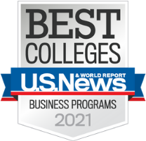 U.S. News BEST COLLEGES - Business Programs logo 2021