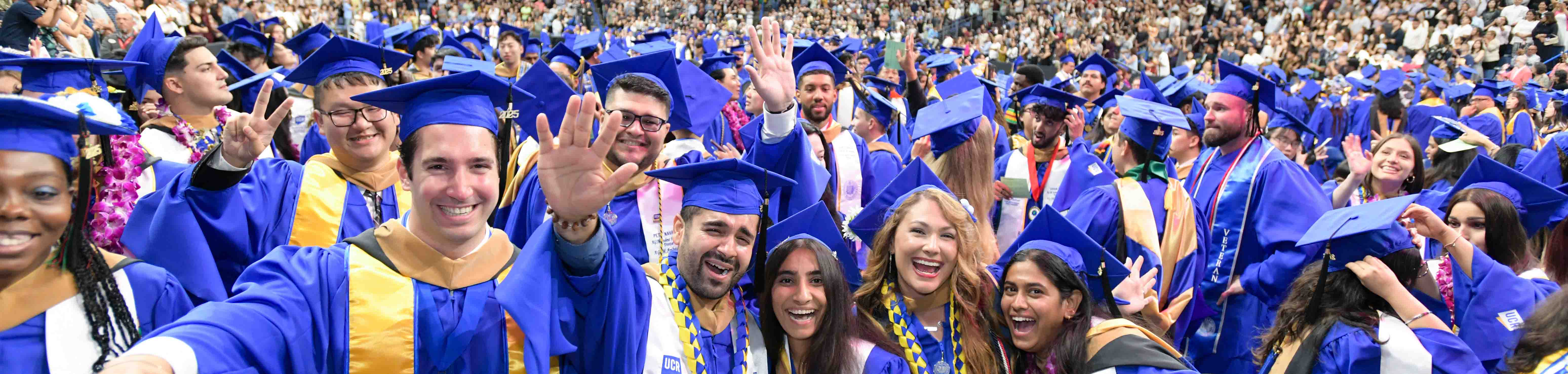 2025 UCR graduates celebrating at commencement