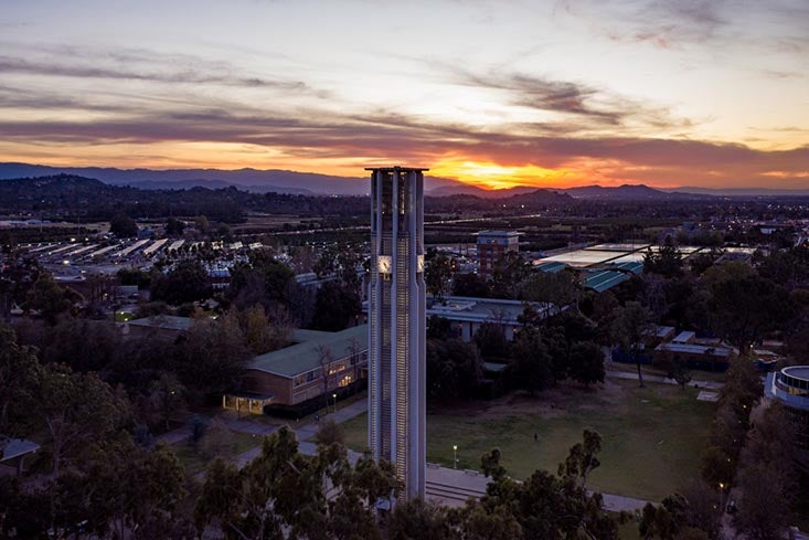 Sunset at UC Riverside