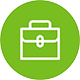 Briefcase Green Icon