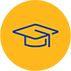Yellow cap icon
