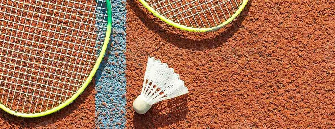 Badminton Rackets and Feather