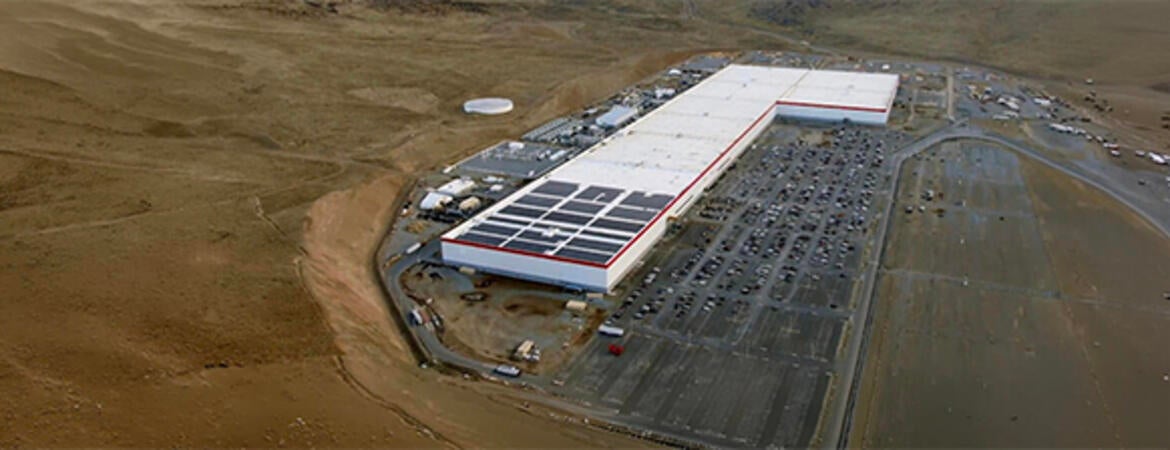 Tesla GigaCenter aerial view