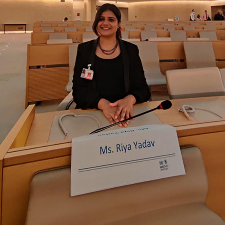 Riya Yadav at United Nation