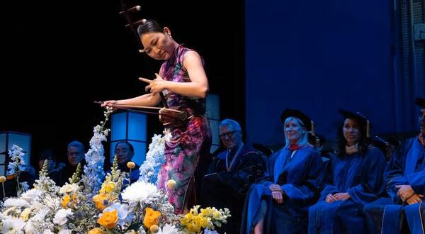 Chuan Qin performing Erhu