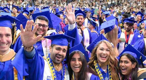 2025 UCR graduates celebrating at commencement