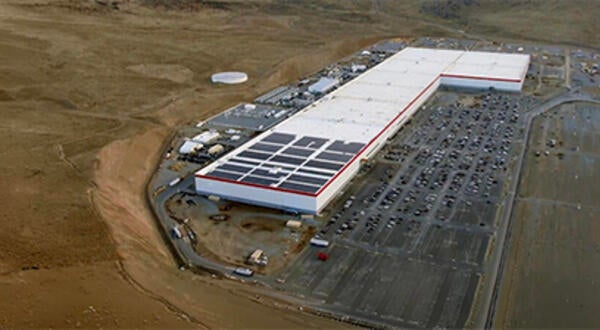 Tesla GigaCenter aerial view