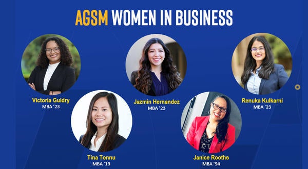 Women in Business AGSM panel March 2022