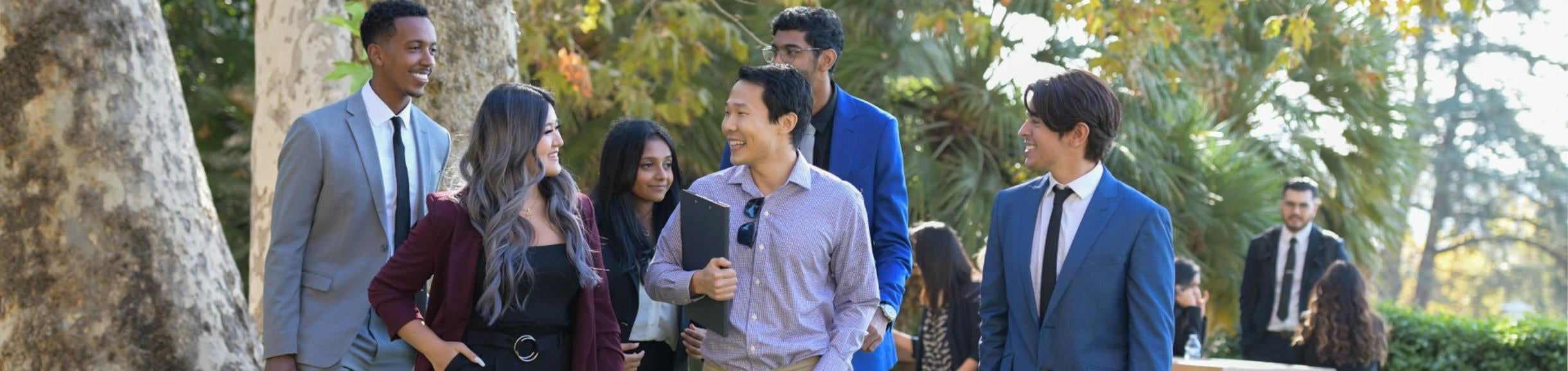 Grad student at Anderson Hall, UCR School of Business