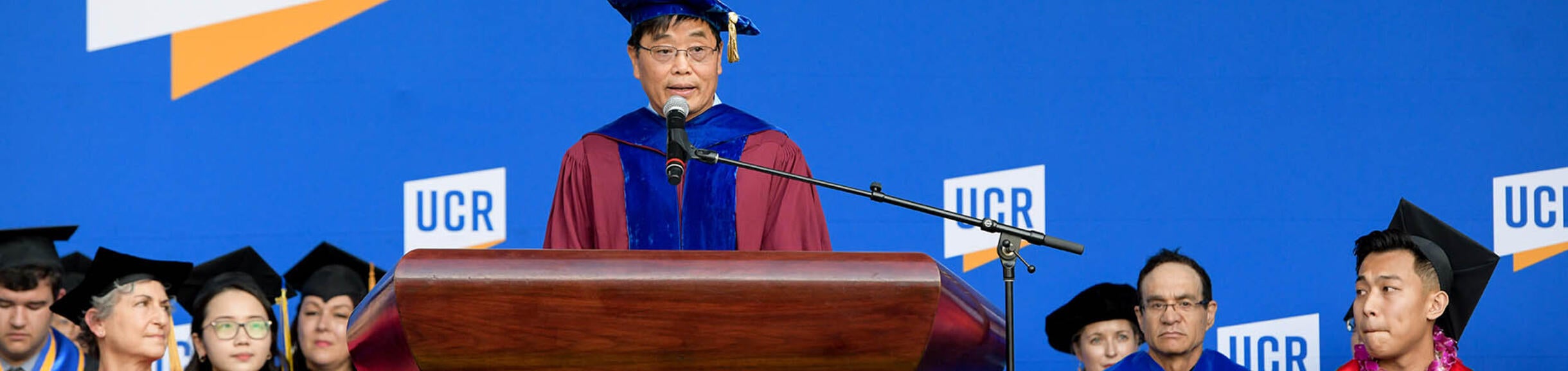 Commencement 2022, Dean Wang, UCR School of Business