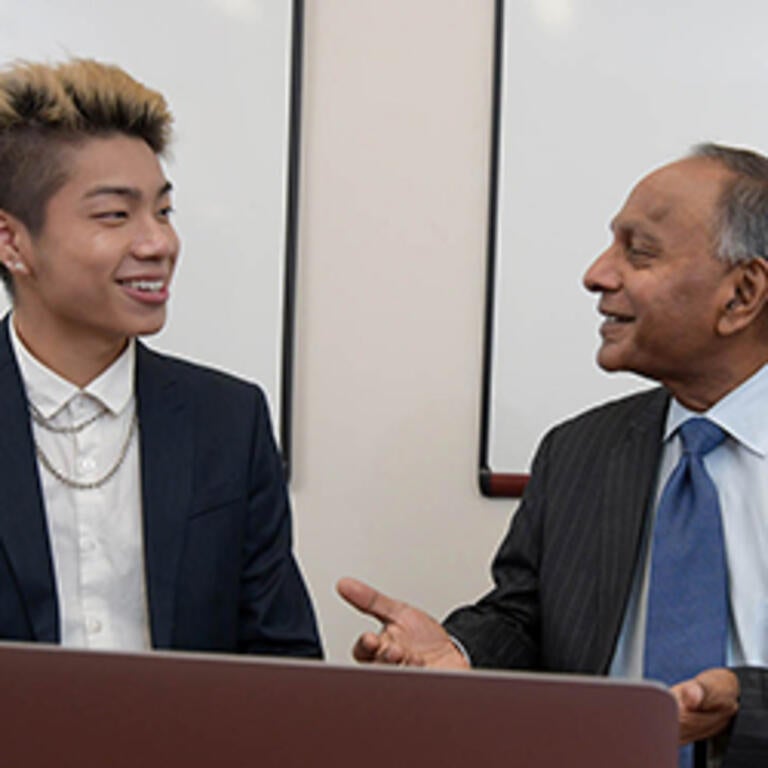 Professor with a Student