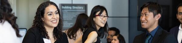 Students Smiling at Career Event