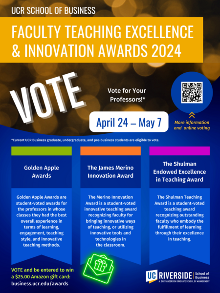 2024 Faculty Teaching & Innovation Awards large Poster