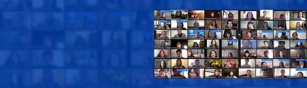 ABLE banner image with Zoom participants