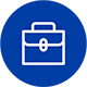 Blue Suitcase Icon