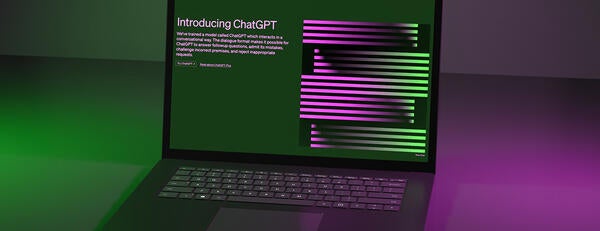 ChatGPT on laptop