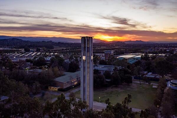 Sunset at UC Riverside