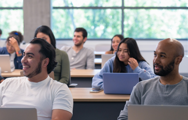 Undergraduate business students in classroom