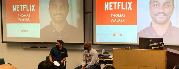 Thomas Walker (Netflix) & Caspar Gavaria (AGSM graduate ambassador)