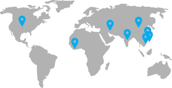 World Map MFIN class profile 2020