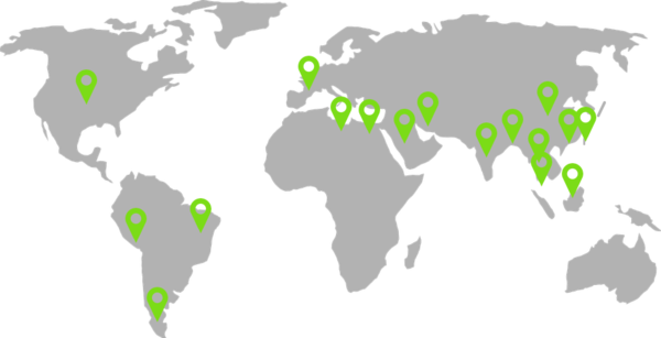 World Map MBA students 2020 class profile