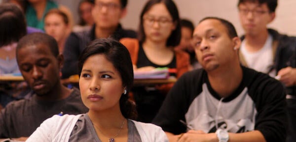 Undergraduate students in classroom