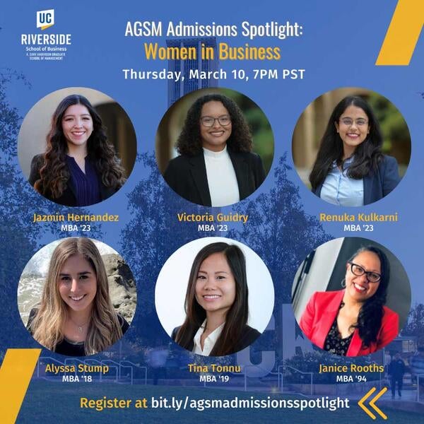 Flyer AGSM Admissions Spotlight AGSM Women in Business 2022