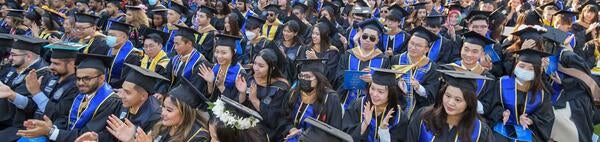 Business students at Commencement 2022