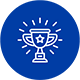 blue trophy icon