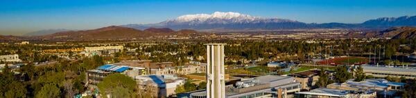 UC Riverside campus, aerial view