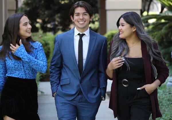 Grad student at Anderson Hall, UCR School of Business