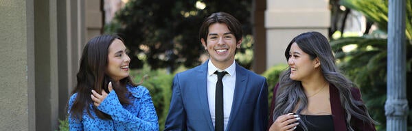 Three UCR Students walking