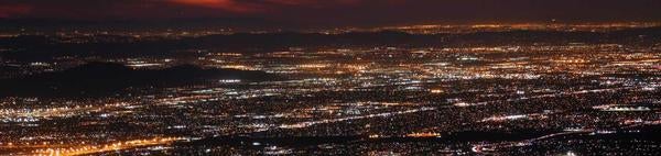 Inland Empire at night