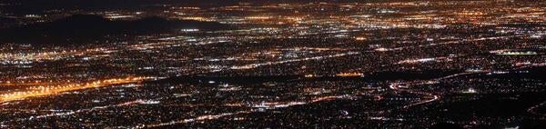 Inland Empire at night