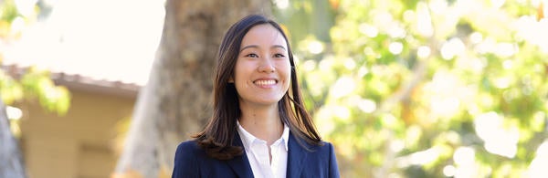 smiling female student