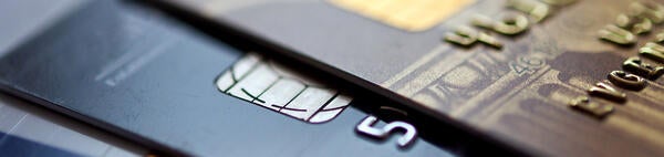 Credit cards close-up