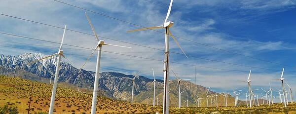 Wind mills in Palm Springs, CA