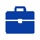 Suitcase Icon Blue