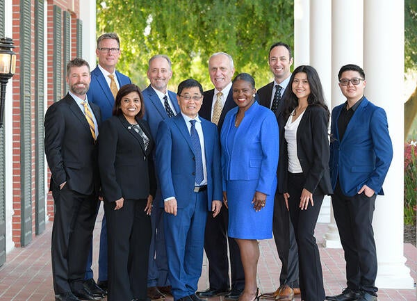 Executive Fellows Installation Dinner 2024, Group with UCR Student Speakers