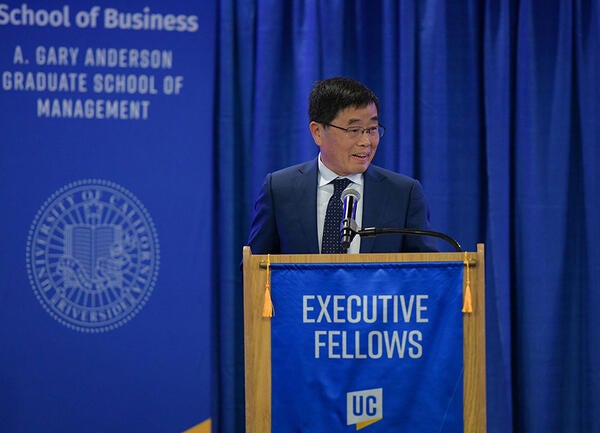 Executive Fellows Installation Dinner 2024, Dean Yunzeng Wang