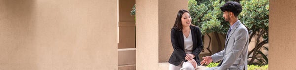 Professor Mindy Truong with AGSM Student
