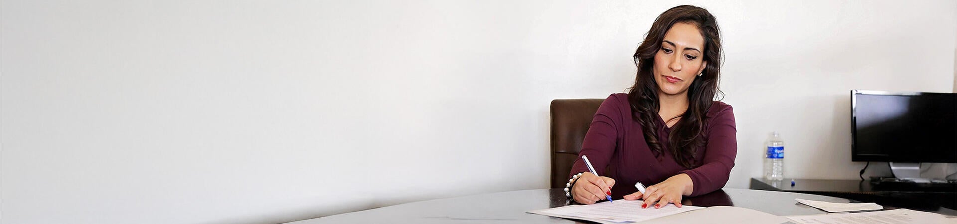 Female executives leading in the workplace