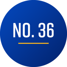 Blue circle with No. 36