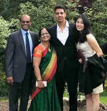 Aruhn Venkat with his parents and wife Aruhn Venkat with his parents and wife