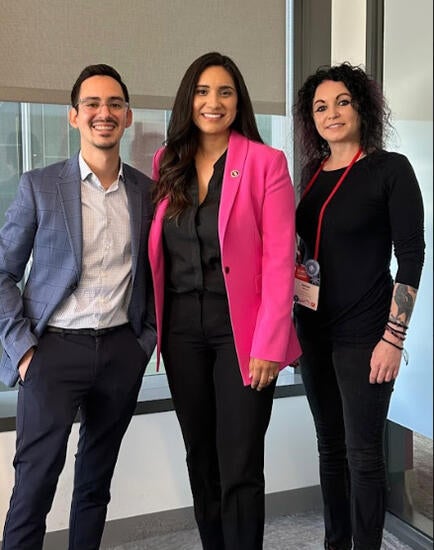 Ruiz-Martinez meeting with RAC ED Rachael Dzikonski (far right) and California Senator Sabrina Cervantes
