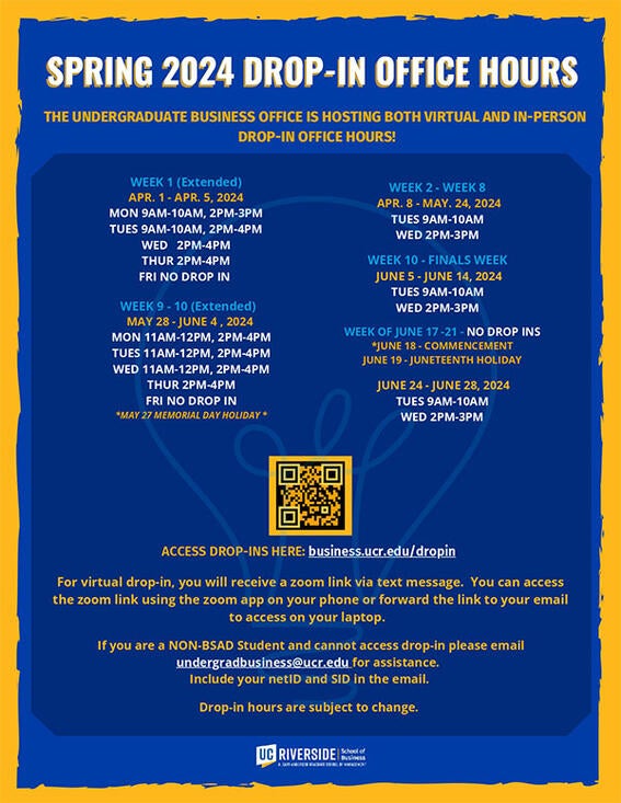 Academic Advising School of Business